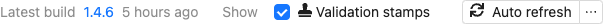 The toolbar of the Delivery map view
